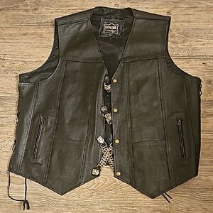 Men's Genuine Leather Biker Jacket